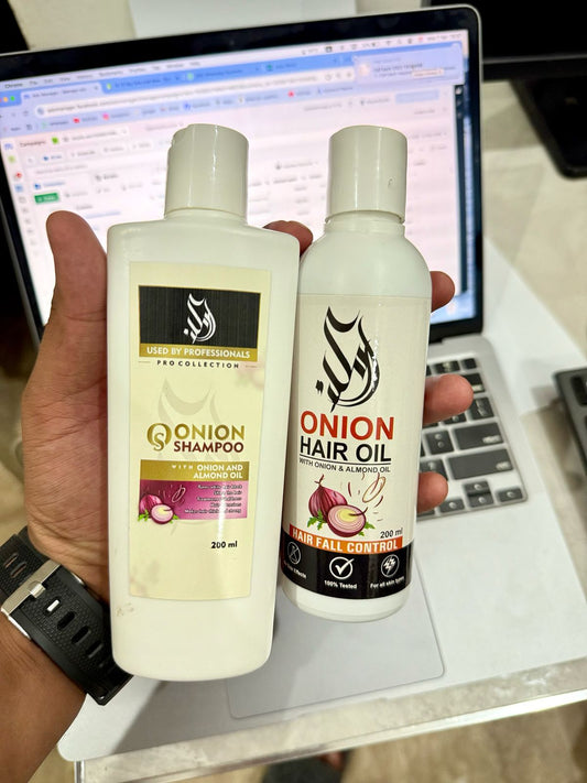 Onion Hair Oil + Anti Hairfall Onion Shampoo